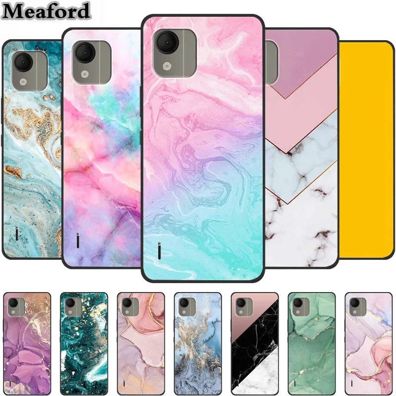 Per Custodia Nokia C110 Custodia Morbida In Silicone Marmo Per Nokia C110 C 110 Nokiac110 Cover Posteriore Protettiva Antiurto In Mica Verniciata