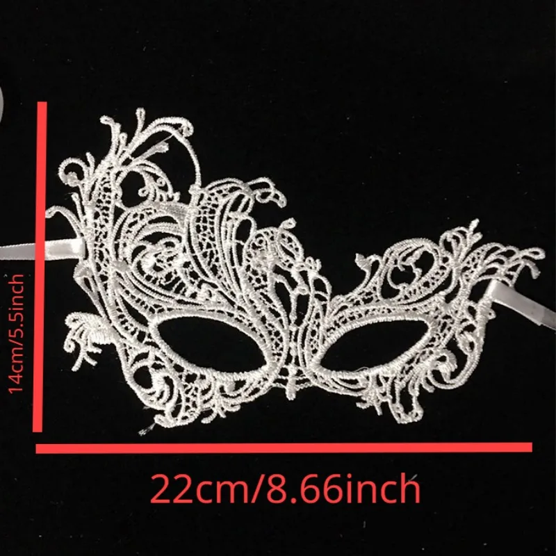 Festival Party Lace mask white amorphous mask hollow sexy party dance nightclub eye mask