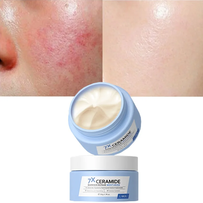 

Fast Facial Redness Repair Cream Ceramide Soothes Repair Face Sensitive Skin Acne Removal Whitening Moisturing Skin Care Korean