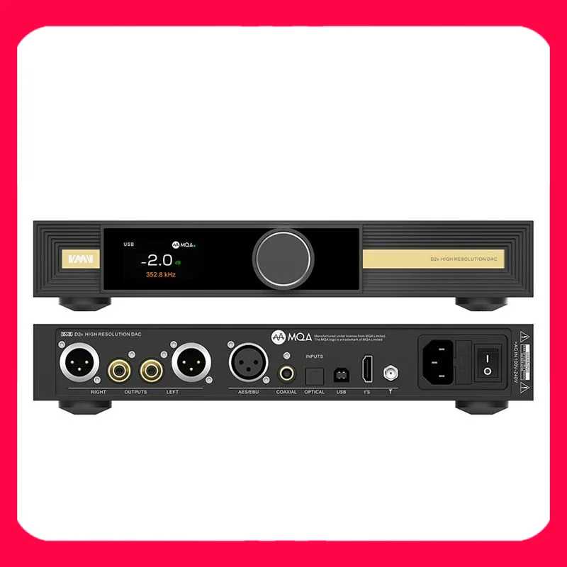 

SMSL VMV D2R High-Res Digital audio Decoder DAC BD34301EKV ROHM Chip Bluetooth APTX-HD MQA-CD XU316 DSD512 I2S Original HIFI