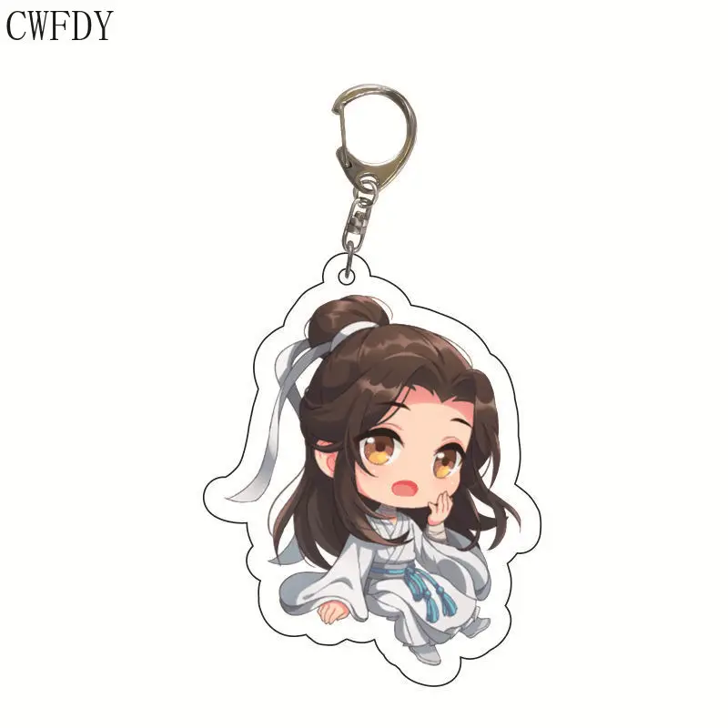 CALEMBOU Anime Keychain, 2.4 Cute Xie Lian Hua Cheng Chibi Figure  Keychain, Chinese Donghua Tian Guan Ci Fu Merch for Fans