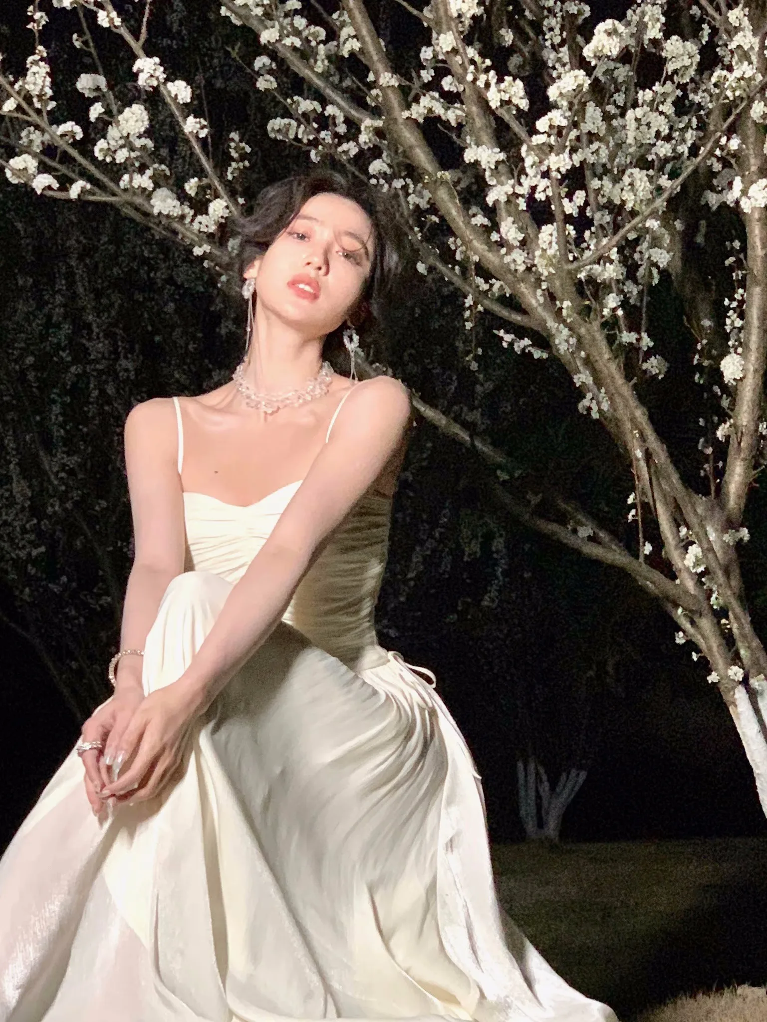 Elegant Shiny Midi Dresses for Women Evening Party Dress Prom Robe Vintage Solid Summer New A-line Spaghetti Strap Vestido Mujer