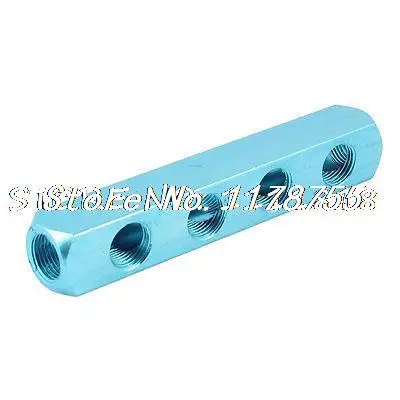 

1/2" NPT Thread 7 Ports 4 Way Quick Couplings Air Hose Manifold Block Splitter