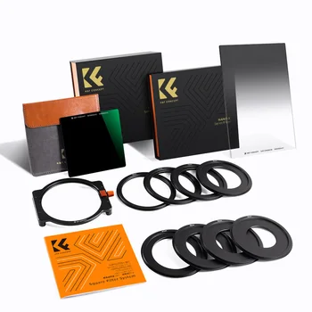 K & F Concept ND1000 + 소프트 GND8 + 금속 필터 홀더 + 8 * 필터 어댑터 링, 28 개 다층 코팅 사각형 필터 키트