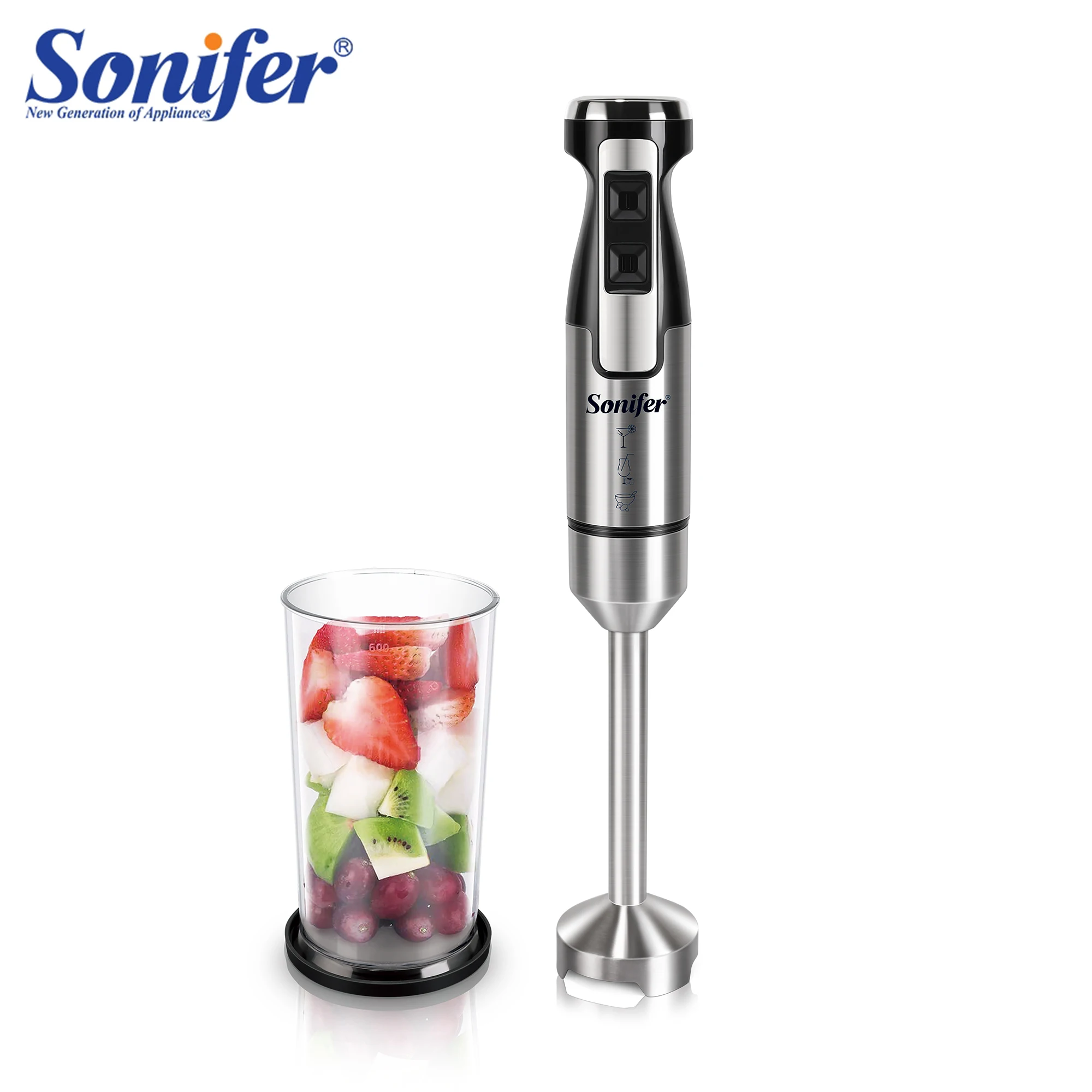 SK1710-4 Electric Hand Held Stick Blender Portable Milk Frother 4-in-1 500W  Immersion Blenders for Kitchen Soup Smoothie Puree - AliExpress