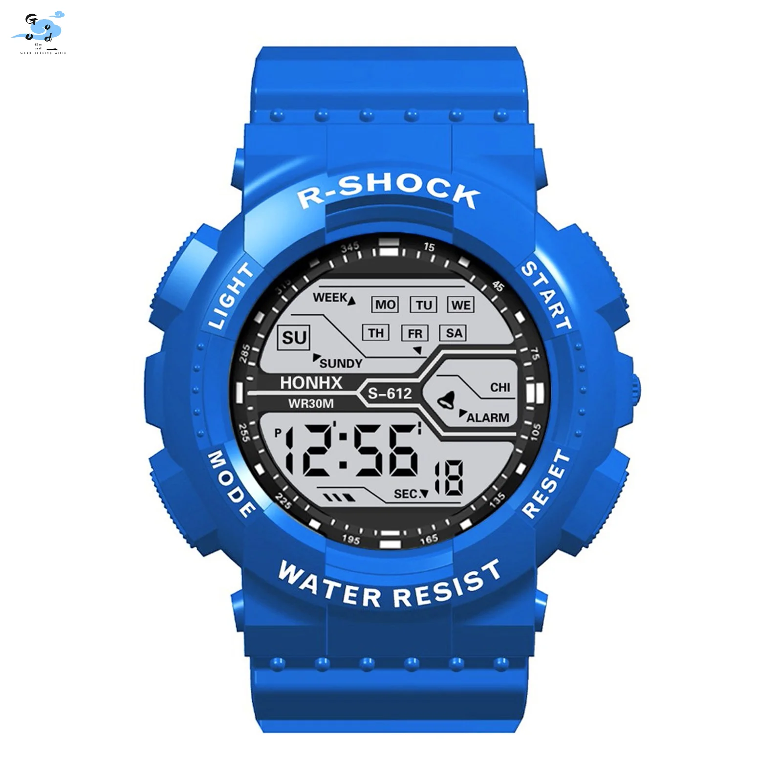 

Fashion Waterproof Men'S Boy Lcd Digital Stopwatch Date Rubber Sport Wrist Watch Pagani Design Watches Men'S Watches For Men