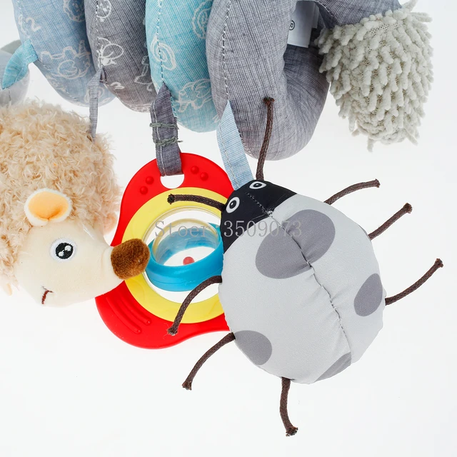Baby Stroller Comfort Stuffed Animal Rattle Crib Rattles Toys 6
