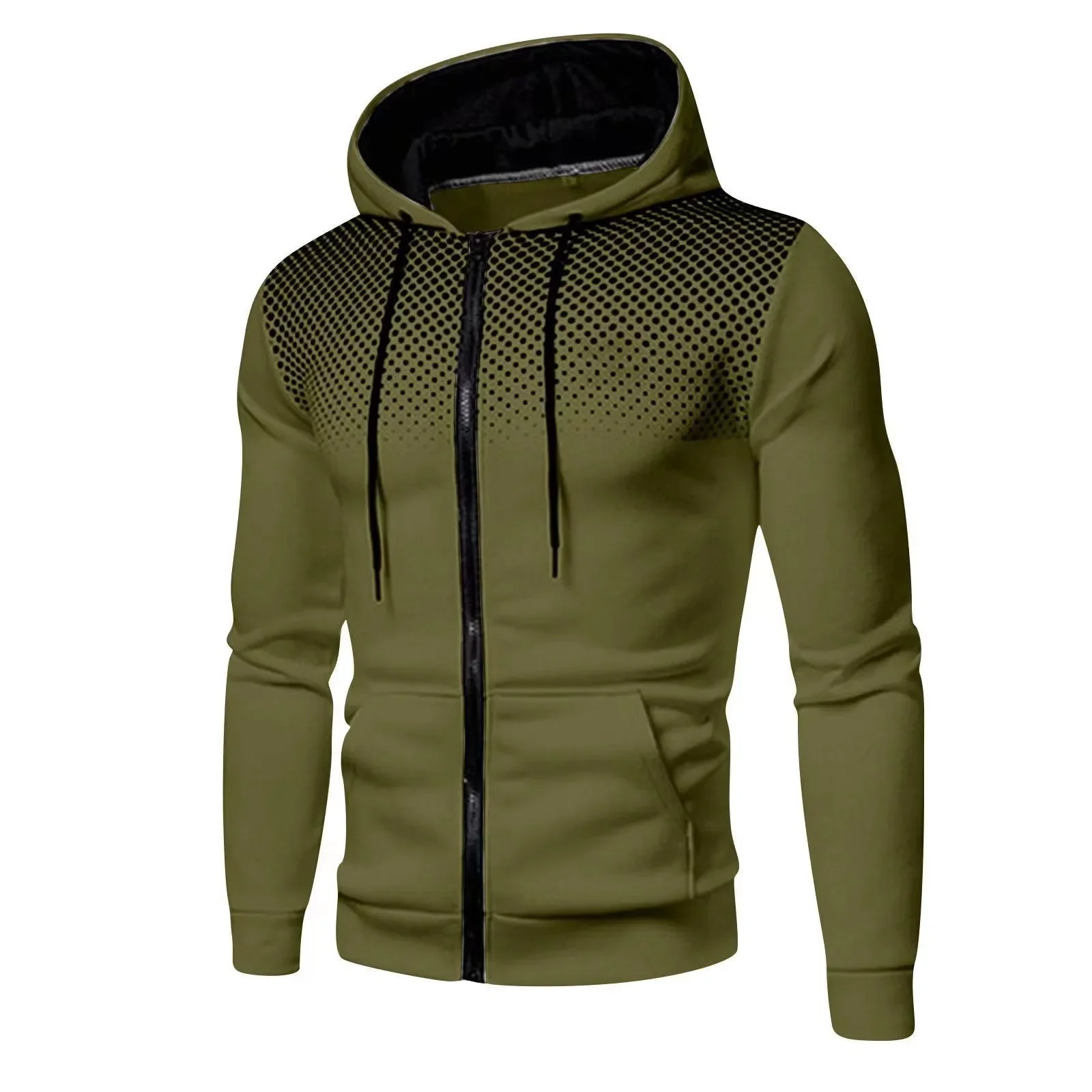 Men's Sportswear Fashion Sports Zip Up Zipper Women Trainning Pullover Hoodies Sweatshirts Hip Hop Streetwear Exercise Sweaters