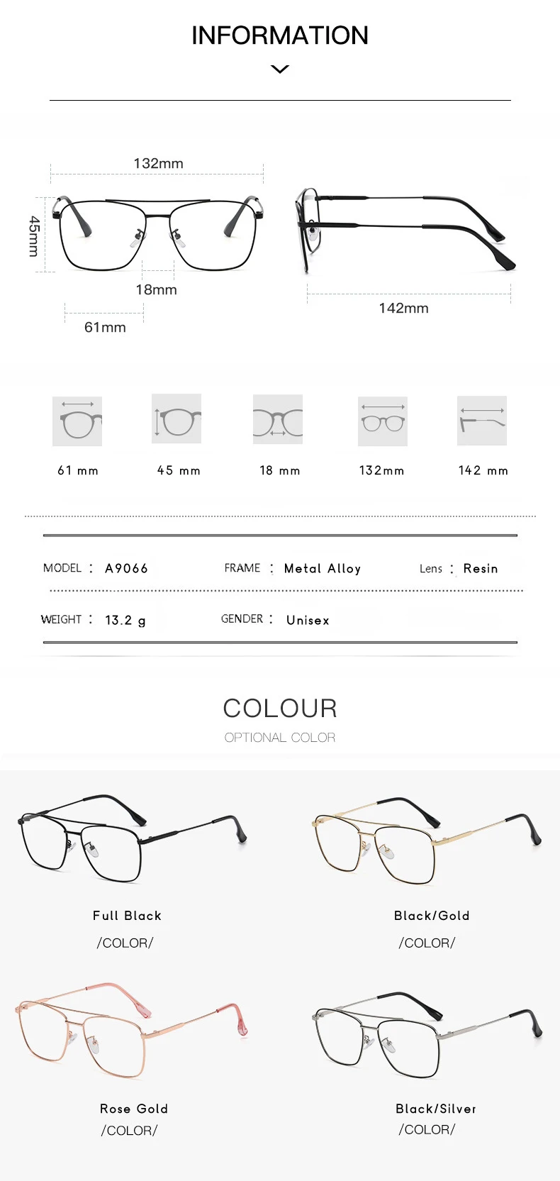 WIHODA Square Anti Blue Light & Photochromic Black Sunglasses for Women, Men Blue Ray Blocking Glasses for Computer ,Glass Frame blue light glasses women