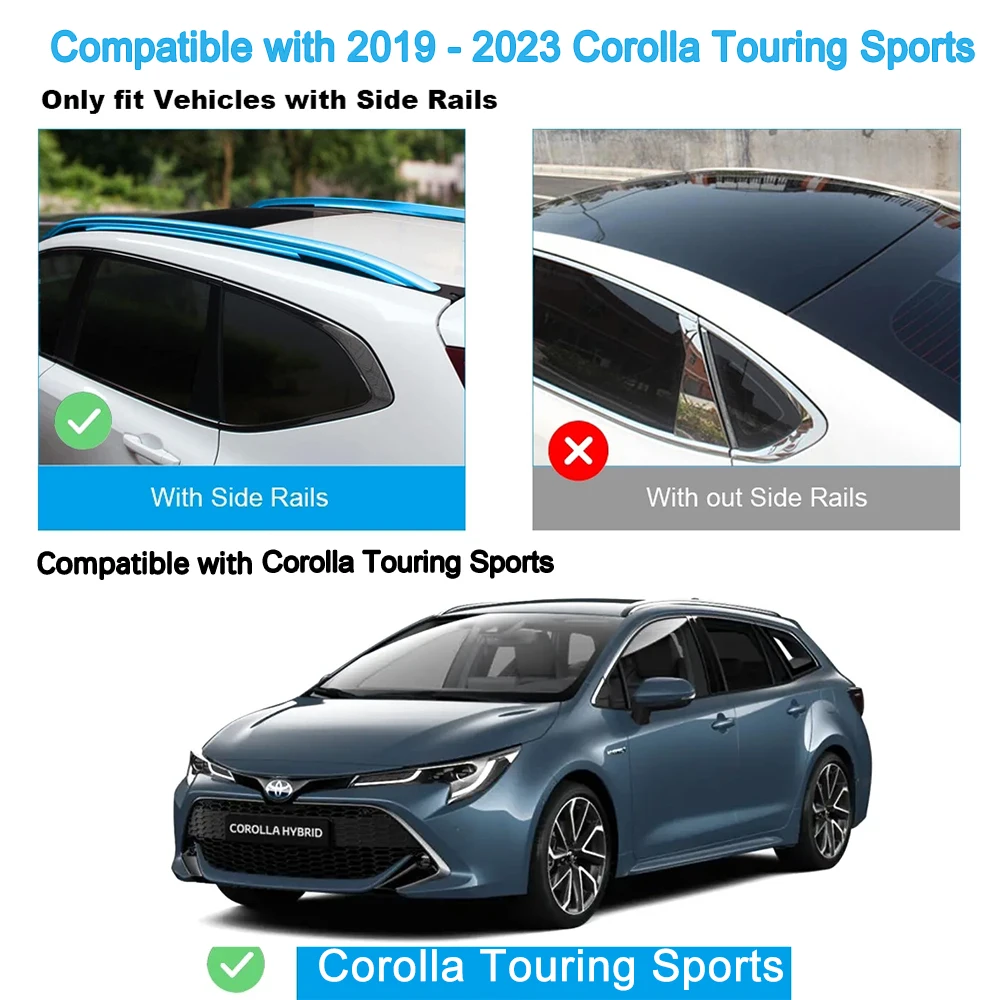 Car Toyota Corolla 2019 Roof Rack Roof Rack Rail (cross Beam) For