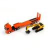 Huina 1319 New Excavator Nine-channel Remote Control Flat Trailer 1:24 Simulation Engineering Car Children's Birthday Gift Toys 2