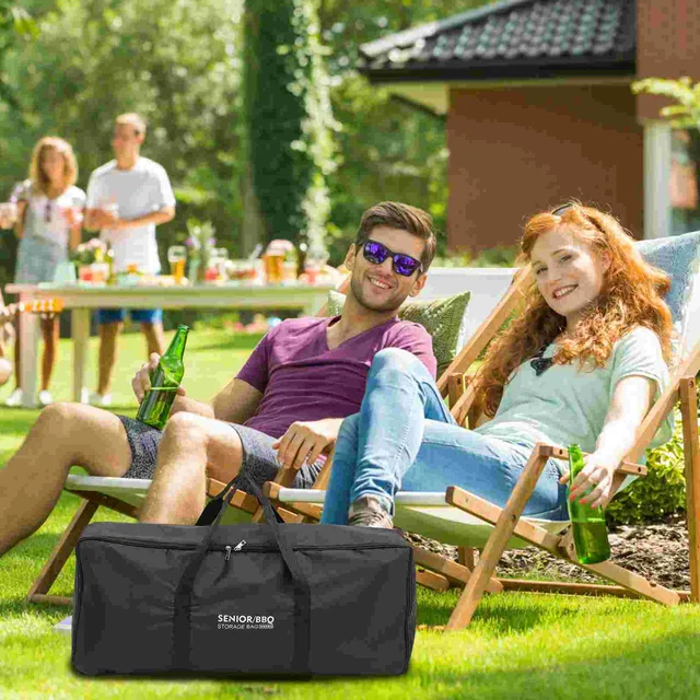 Bbq Készlet Kemping Grill Toolkit Kültéri Asztali Táska Multipunkcionális Tároló Oxford Cloth Tasak Piknik Tűzhely - Image 4