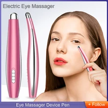  Electric Eye Massager Vibration Anti Age Eye Wrinkle Massager Dark Circle Removal Portable Eyes Care Massage Portable Pen 