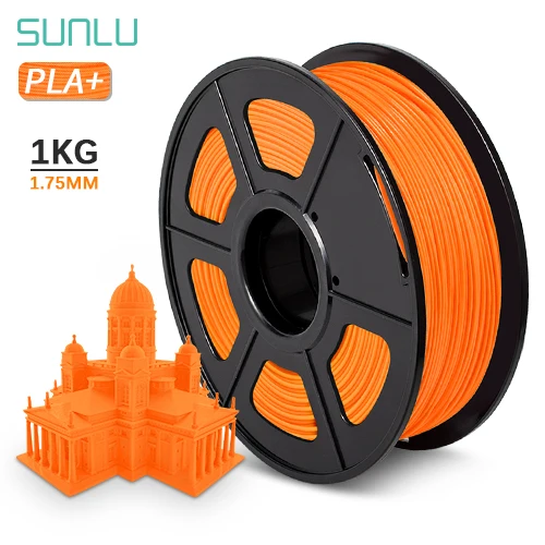 Coffee 3KG PLA+ Filament 0.02mm for 3D Printer 3D Pens Skin PLA+ Filament 1.75mm Orange SUNLU 3D filament 1.75 