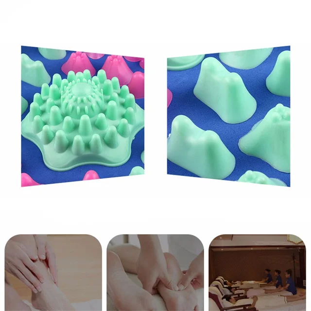 Professional Durable Finger Pressure Plate Reflexology Foot Massage Pad Toe Pressure Blood Circulation Plate Mat For Massager 2
