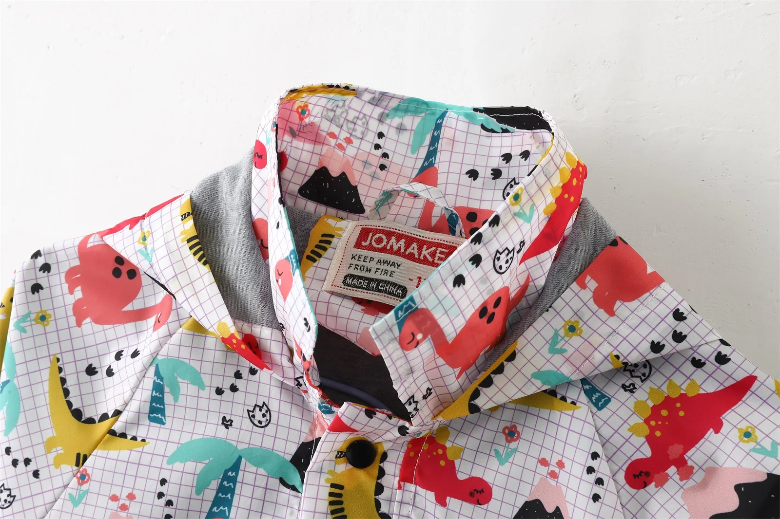 Children Raincoats Cute Stylish Boy Star Graphic Raincoat For Kids