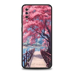 Pink Spring Cherry Blossoms Phone Case Cover Shell - Samsung A03s (A1)