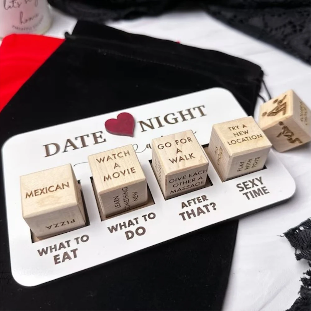 Game Dice Dice Set Enhance Intimacy Funny Date Night Dice Multi Styles Couple Dice Event Decision Add Romance Creative Gift Valentine Day
