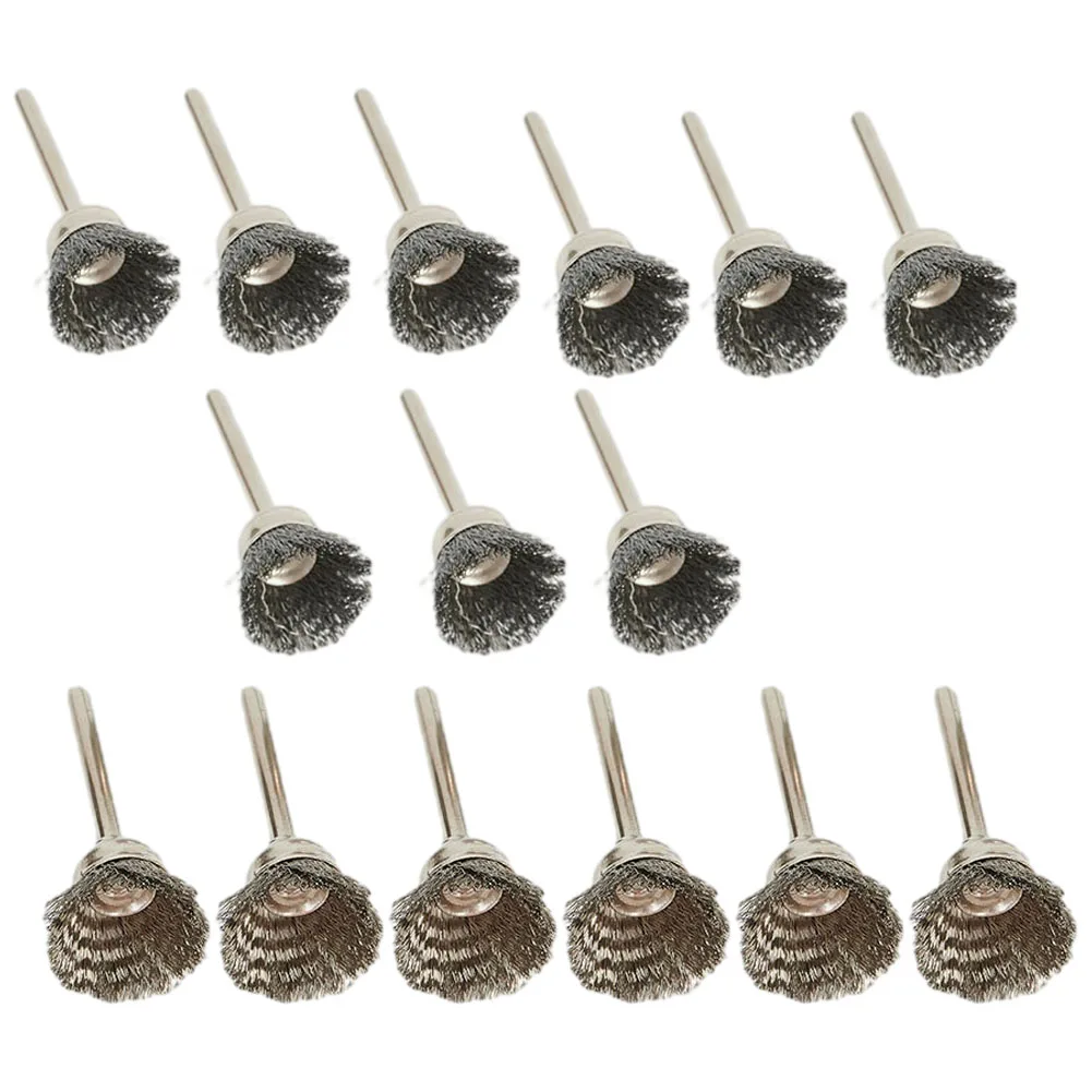 

Rotary Tool Wire Brush Cleaning Deburring Dusting General Surface-finishing Rotary Tool Accessories Wire Brushes 15mm