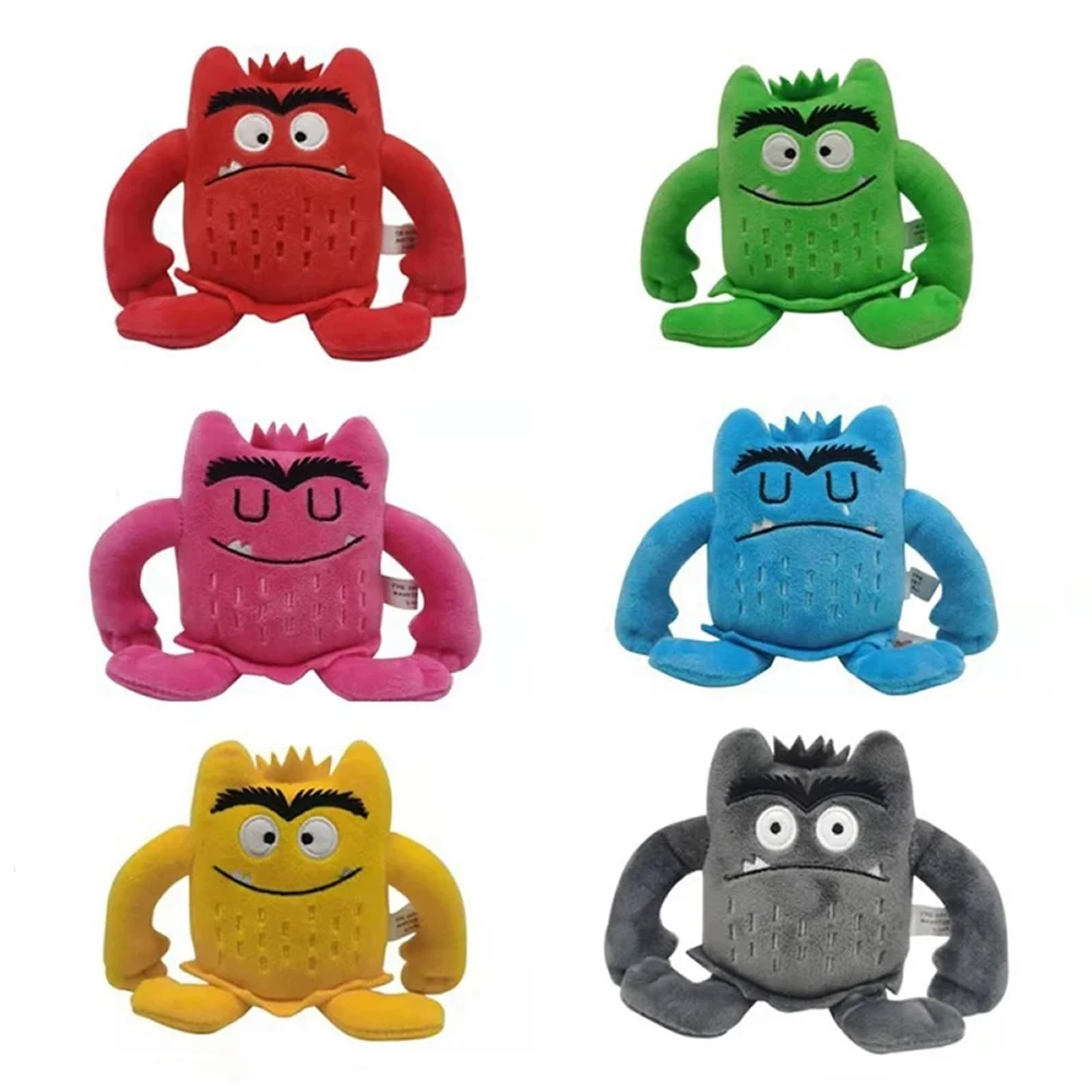 1/6/pcs Monster Plush Doll Peluche Baby Appease Color Emotions Plushie Stuffed Toy For Kids Children Birthday Xmas Gifts_voghion.com