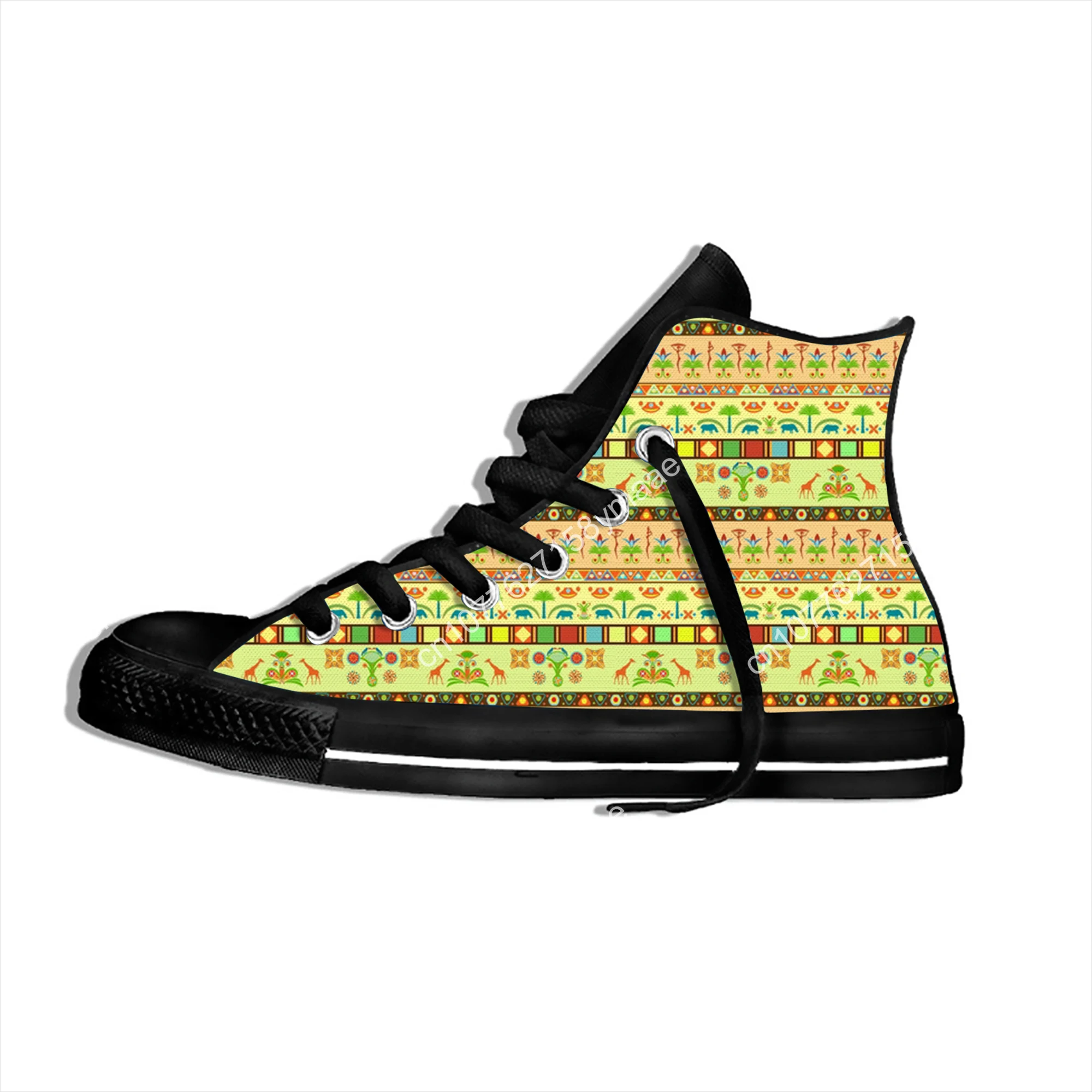 Hot African Style Fashion New Arrive Fashion Lightweight High Top Canvas Shoes Men Women Casual Sneakers Classic Board Shoes