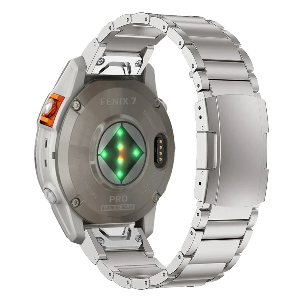 

22/26mm Titanium Metal Band For Garmin Wacth Fenix 7 7X Pro 6 6X 5/Epix (Gen) Pro/Forerunner 965 Luxurious Strap Quick fit Belt