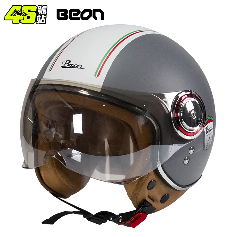 beon ヘルメット BEON Motorcycle Helmet Chopper 3/4 Open Face Vintage Moto