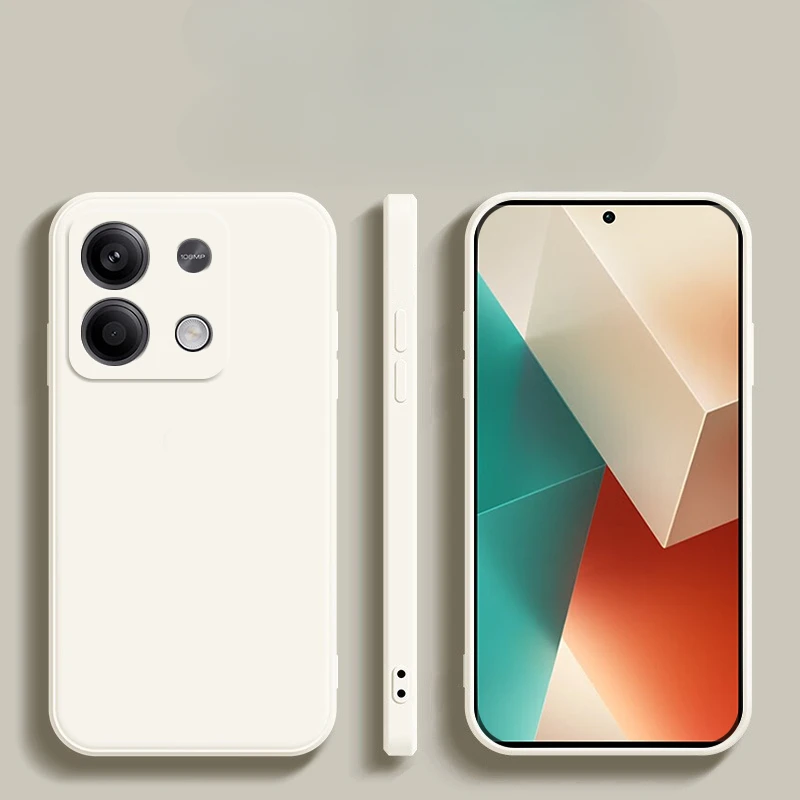 thumbnail image 1 of Funda cuadrada de silicona líquida para Xiaomi Redmi Note 13 Pro Plus, 4G, 5G, funda trasera suave protectora para cámara, 1 of 5
