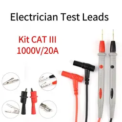 Universal High - Voltage Multimeter Test Leads with CAT III Measuring Probes (20A)