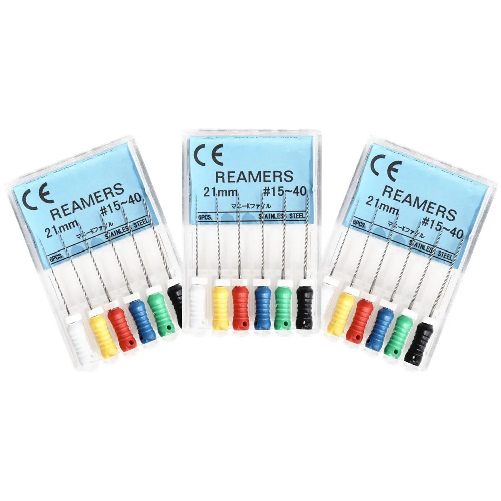 1 Pack 25mm #15-40 Endodontic Dental REAMERS Stainless Steel Endo Root Canal Hand Use K Files Dentistry Lab Instrument Products 4
