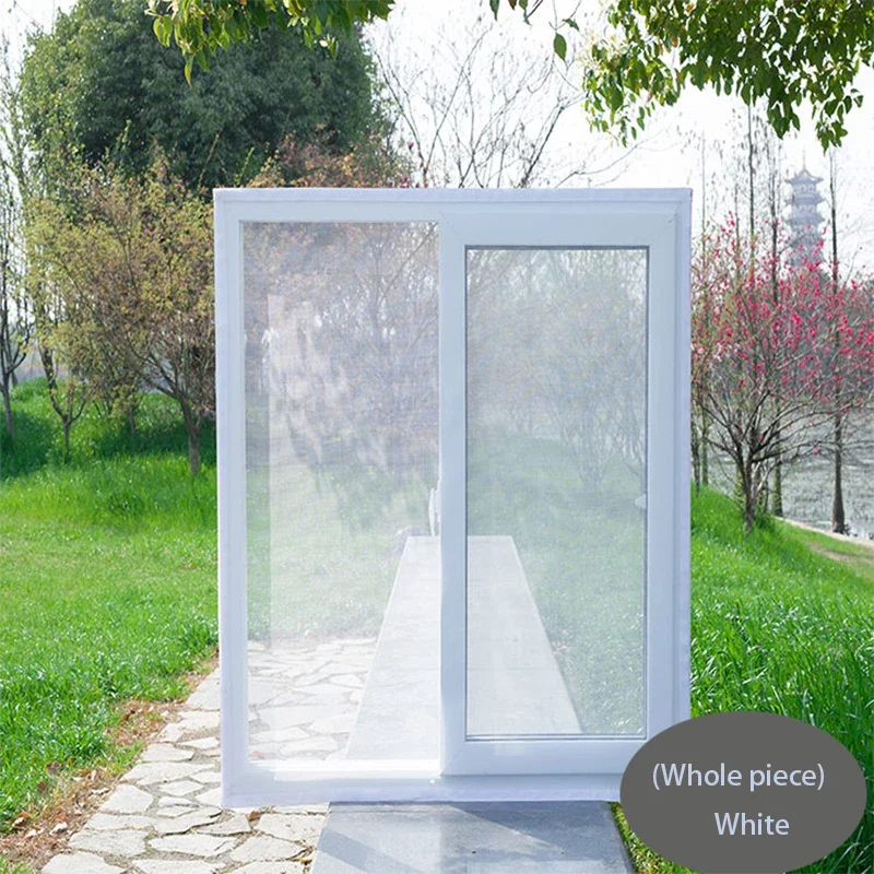 Rede de mosquito de malha auto-adesiva personalizável, telas invisíveis, gaze simples mosquito, cortinas de porta