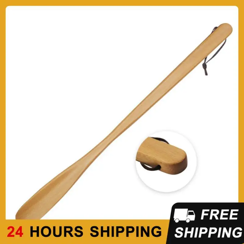 

54cm Long Handle Shoe Horns Unisex Wood Horn Spoon Shape Shoehorn Flexible Shoe Lifter Professional Shoehorn Shoe Accessories