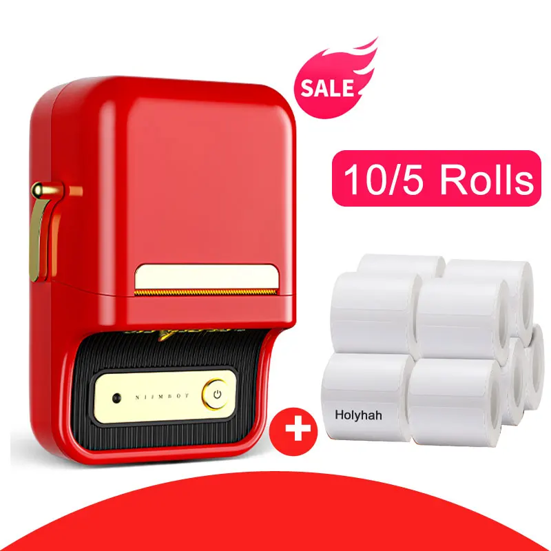 

Niimbot B21 Portable Bluetooth Label Printer Pocket Sticker Maker Thermal Labelling Mahcine for Phone Computer Home Office Store