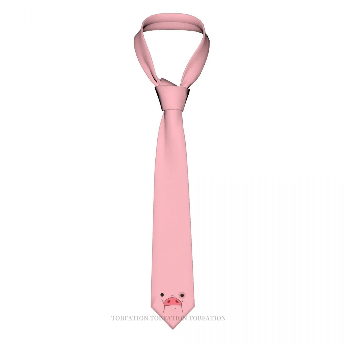 

Pig Waddles Falls New 3D Printing Tie 8cm Wide Polyester Necktie Shirt Accessories Party Decoration
