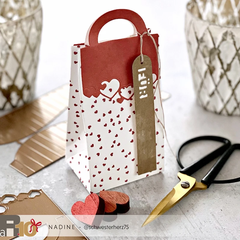 Description Picture 4 of item2023 New Arrival Handle Bag Metal Cutting Dies for Scrapbooking Pack Topper Card Making Craft Knife Mould Blade Punch Stencils