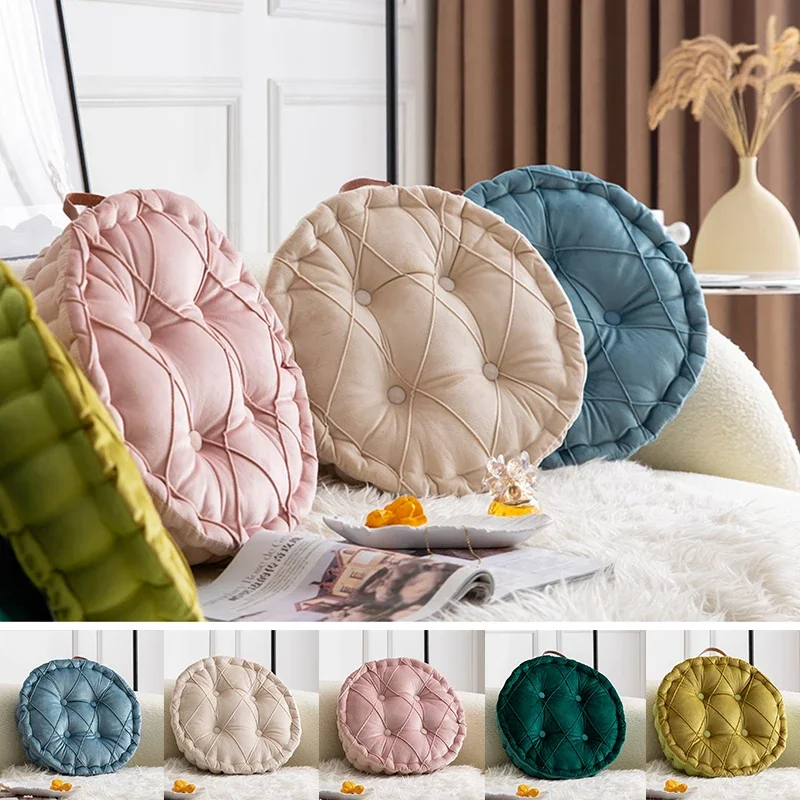 

Thick and Breathable Office Seat Cushions Round Dutch Velvet Seat Cushion Tatami Cushion Office Chair Cushions