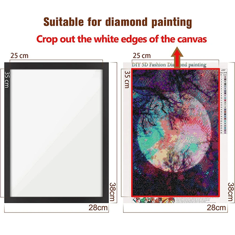 Set of 4 Magnetic Diamond Painting Frames 30x40 cm, Magnetic Diamond Art  Frame Self-Adhesive, Inside Size 25x35 cm Perfect Diamond Painting  Accessories for Home Decor and Kids Art : : Home 