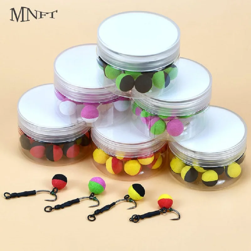 30 pop up boilies MNFT pour pêche à la carpe - appâts flottants deux tons avec boules de mousse