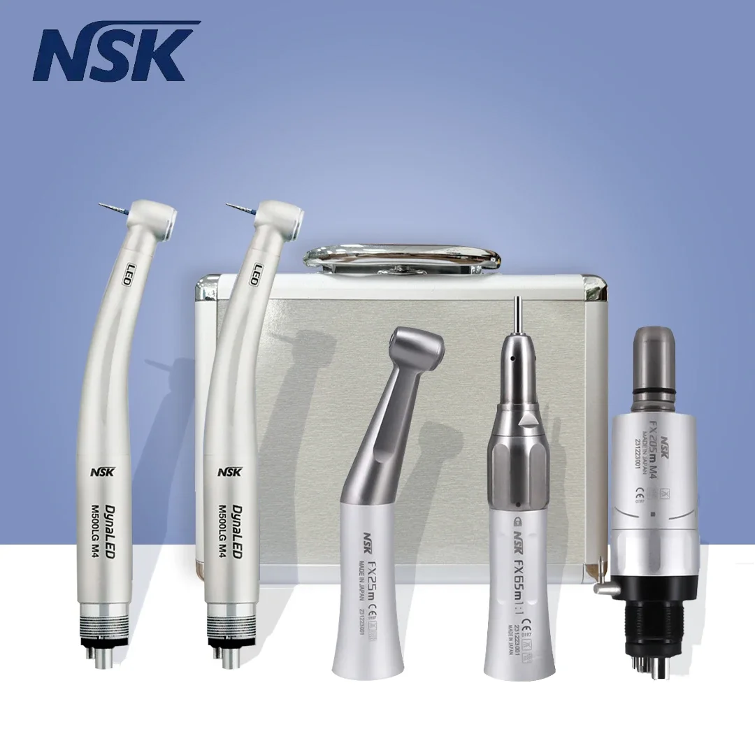 

NSK Dental 1:1 Contra Angle Low Speed Direct Drive Handpiece FX Set 500LG DynaLED Turbine Handpiece Pana-Max2 Turbine Handpiece