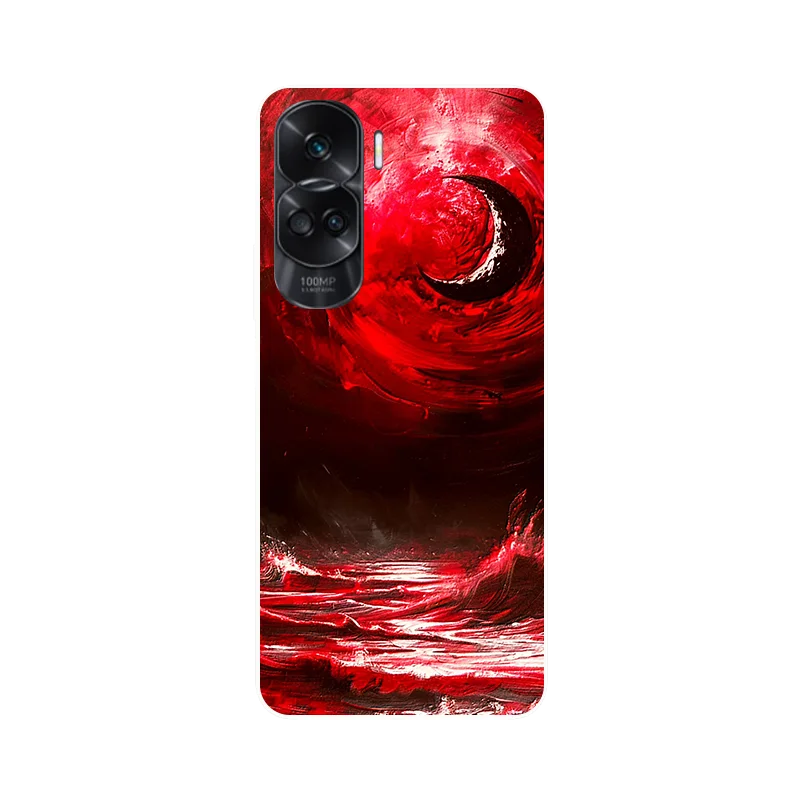 Wolf Painted Shockproof Soft Silicone Phone Case