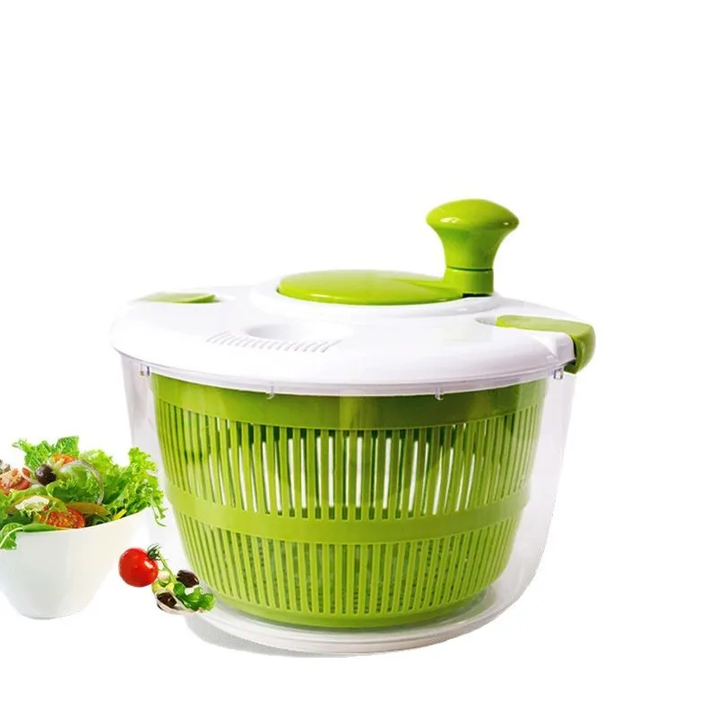 Multifunctional Manual Salad Rotary Dryer Vegetable And Fruit Quick Drying Kitchen Household Vegetable Dehydrator Food Dehydrato
