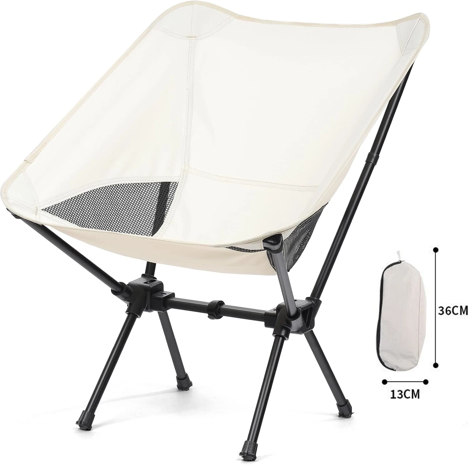 Portable Camping Chair Folding Lawn Chair Compact Foldable Chairs Beach Outdoor for Hiking Beach Travel Sport