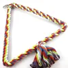 Big Size Parrot Toys Macaw Cage Climb Chew Bird Toys For Parrots Pet Bird Cotton Rope Triangle Swing Shape 2