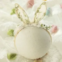 ❤️Newborn Photography Props Accessory Cute Manual Headband Studio Baby Photo Cartoon Ear Headwear Infant Shoot Accessories 5