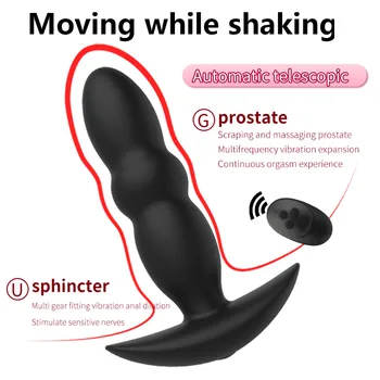 Telescopic Prostate Massager Anal Vibrator Wireless Sex Toys for Men Male Masturbators Stretching Devices For Adult Sex Products 4