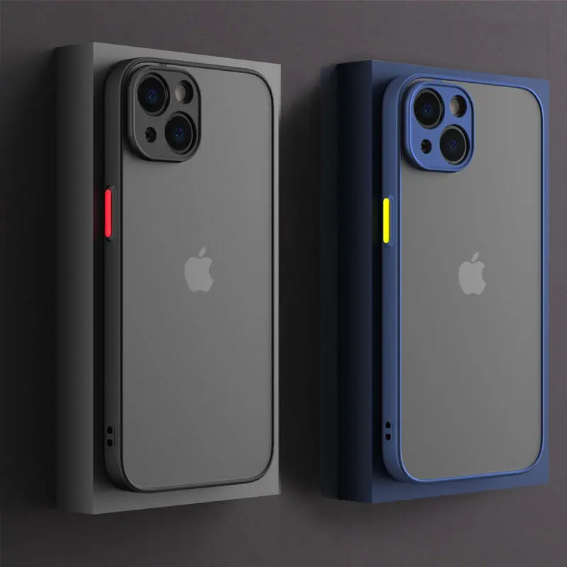 Matte Shockproof Soft Phone Case - Enhanced Protection Back Cover