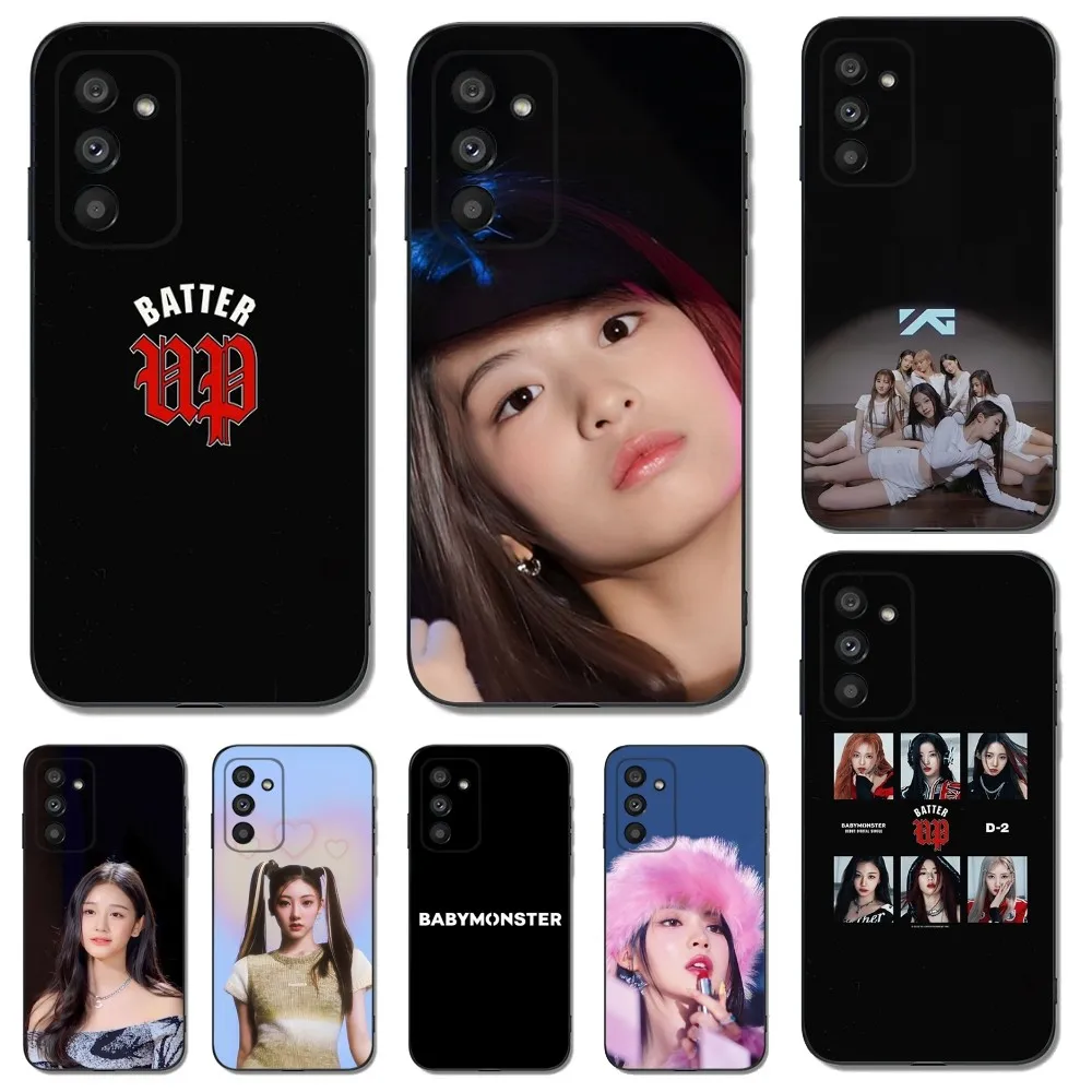 Custodia Per Telefono Kpop B-Babymonster Per Samsungs23,S22,S21,S20 Ultra Pro S10,S30Plus,20 Cover Ultra Nera