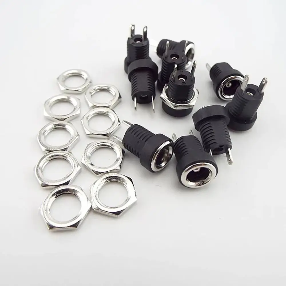 Description Picture 6 of item10Pcs DC022B 5.5 x 2.1mm DC Power Jack 3.5*1.3mm 5.5*2.1mm 5.5*2.5mm 2 Terminal 2 Pin Supply Socket Connector Female
