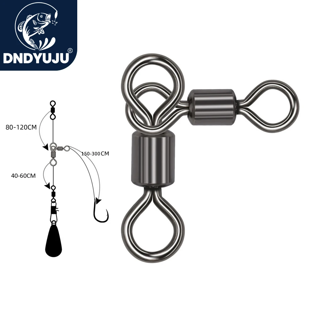 50 Pezzi Girelle Pesca In Acciaio Inox - Girelle A Barilotto Con Moschettone - Taglie 2#-10# Per Acqua Dolce E Salata