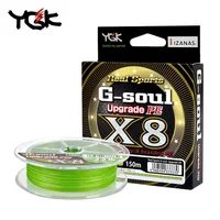 Original YGK G-SOUL X8 Upgrade Braid Fishing Line Super Strong 8 Strands Multifilament PE Line 150M 200M Lure High Stength Line 1